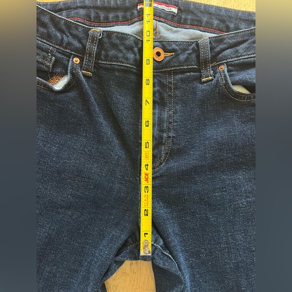 Tommy Hilfiger Womens Stretch Boot Cut Dark Wash Jeans Blue Size 12R - Picture 7 of 9
